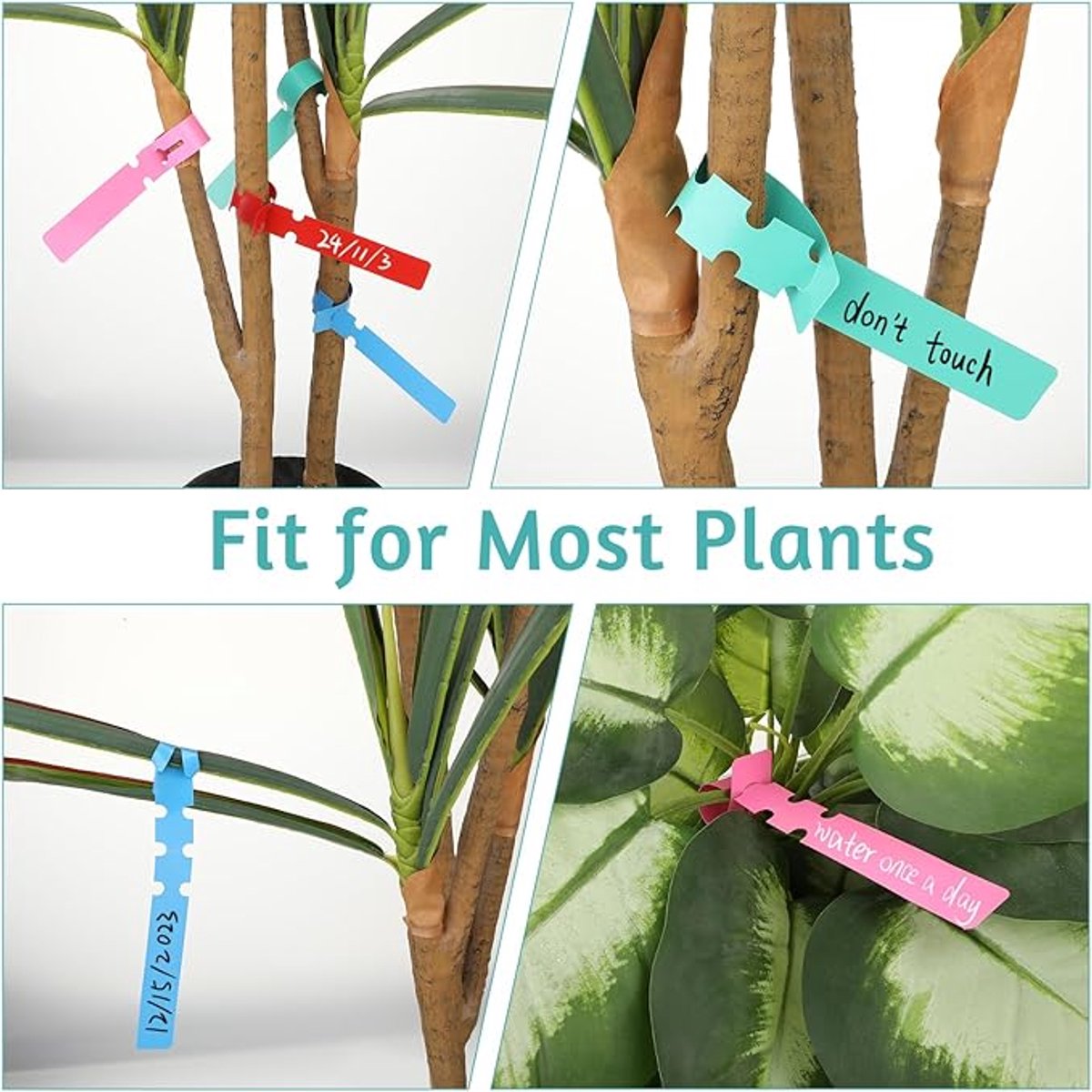 120 Plant Labels - Plastic Tree Labels - 21 x 2 cm - Plant Labels - Garden - Hanging Plant Labels - Five Colors - Suitable for Flower Gardens - Vegetable Gardens - Herb Gardens - Image 4