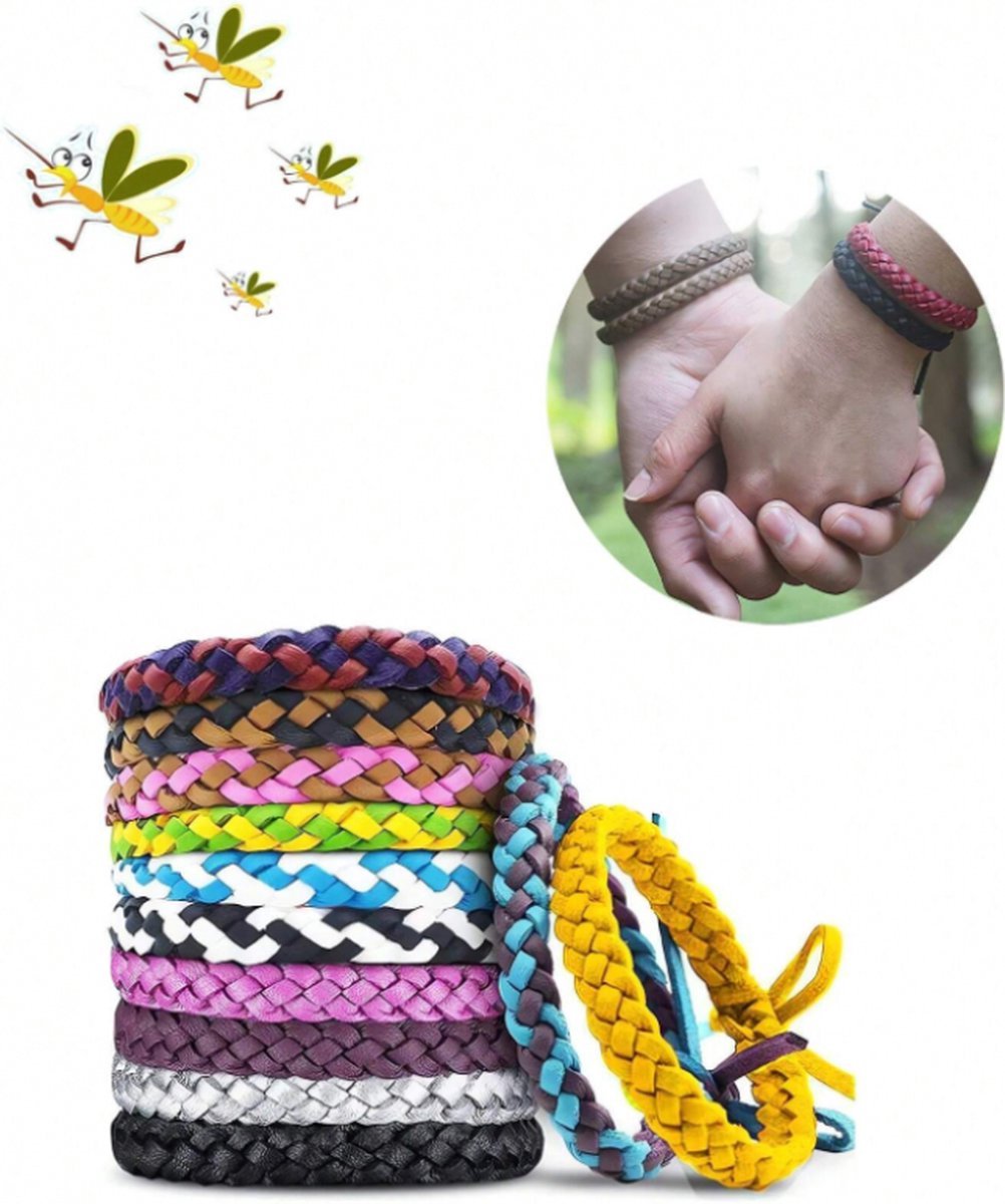 Anti-Mosquito Bracelet - 12 Pieces - Anti-Mosquito Bracelet - Insect-Repellent Wristband - Anti-Mosquito Stickers - Anti-Mosquito - Mosquito Protection - Anti-Mosquito - Mosquito Repellent - Suitable For Children Adults Camping Fishing Trip - Image 5