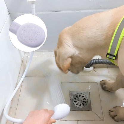 Pet Bath and Shower Set - Dog/Cat Shower Head - Dog Sprayer - Includes Garden Hose and Attachments - For Pets, Hair Washing, Rinsing Vegetables - Taps with a Diameter of 1.4-2.7 cm - White - Image 4