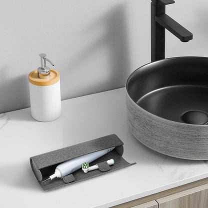 Electric Toothbrush Travel Case - With Magnetic Closure - Toothbrush Holder - Hard Shell Electronic Toothbrush Carrying Case - Universal - Protective Storage Box - 20x6x4 Cm - Grey - 1 Piece - Image 3