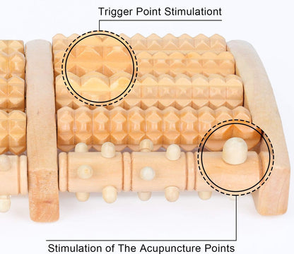 Wooden Foot Massager - Foot Massage Roller - Massage Device - Massage Roller - Foot Roller - Wooden Foot Massage Roller - Reflexology - Improves Blood Circulation - For Home and Office - 27.3×18.5×5cm - Image 5