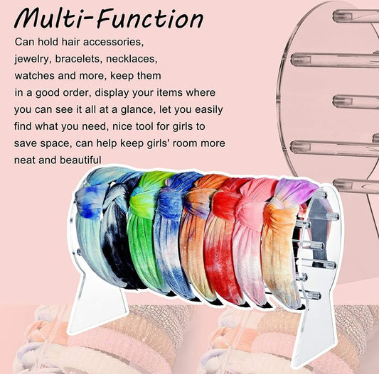 Headband Stand - Jewelry Stand - Holder For Headbands - Organizer - Jewelry Display - Store Hair Accessories - Acrylic Headband Holder - Girls - Detachable - Display - For Jewelry, Watches, Necklaces And Bangles, Hair Accessories - Image 4