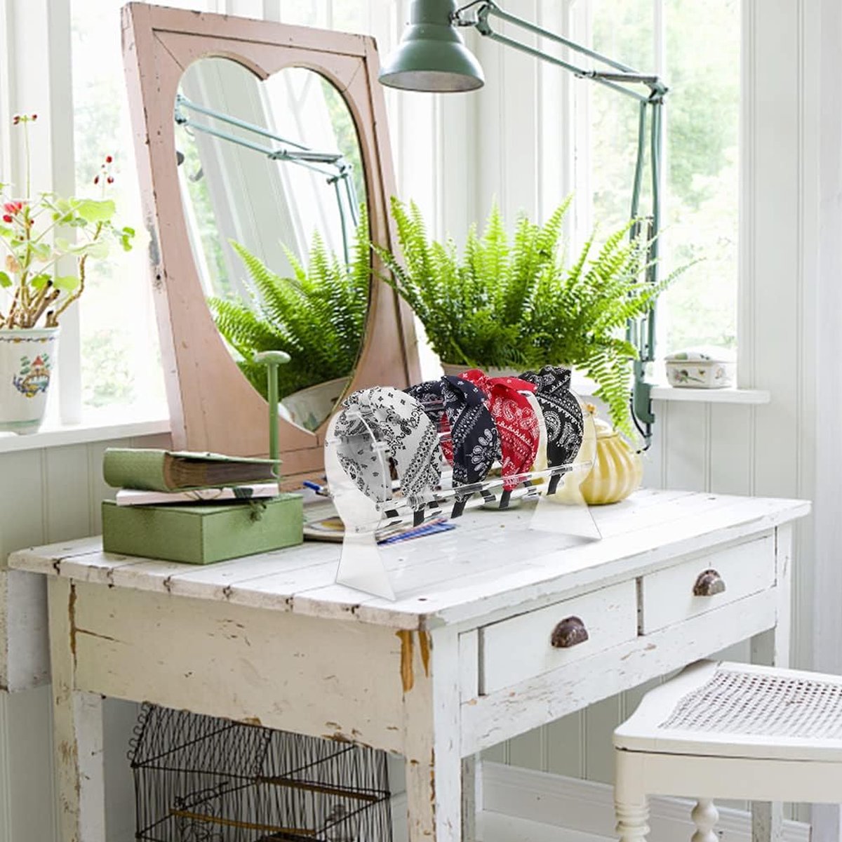 Headband Stand - Jewelry Stand - Holder For Headbands - Organizer - Jewelry Display - Store Hair Accessories - Acrylic Headband Holder - Girls - Detachable - Display - For Jewelry, Watches, Necklaces And Bangles, Hair Accessories - Image 5