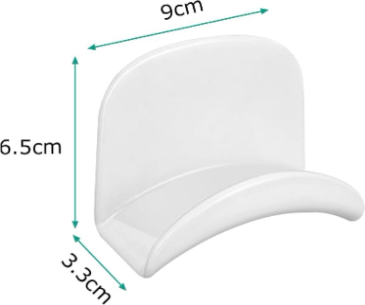Headset Holder - 2-Piece Headphone Hook - Headset Stand - Universal Headphone Hook - Gaming Headset Stand - Headphone Hook Wall Mount - For Most Gaming Headphone Controllers - White+Black - Image 5