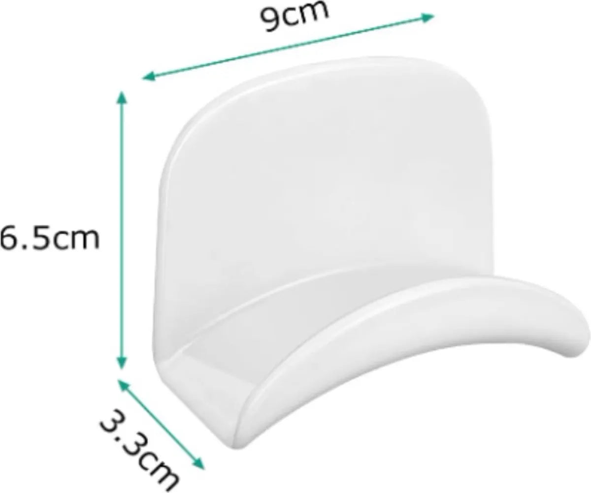 Headset Holder - 2-Piece Headphone Hook - Headset Stand - Universal Headphone Hook - Gaming Headset Stand - Headphone Hook Wall Mount - For Most Gaming Headphone Controllers - White+Black - Image 5