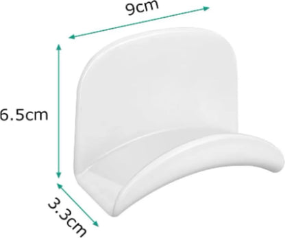 Headset Holder - 2-Piece Headphone Hook - Headset Stand - Universal Headphone Hook - Gaming Headset Stand - Headphone Hook Wall Mount - For Most Gaming Headphone Controllers - White+Black - Image 5