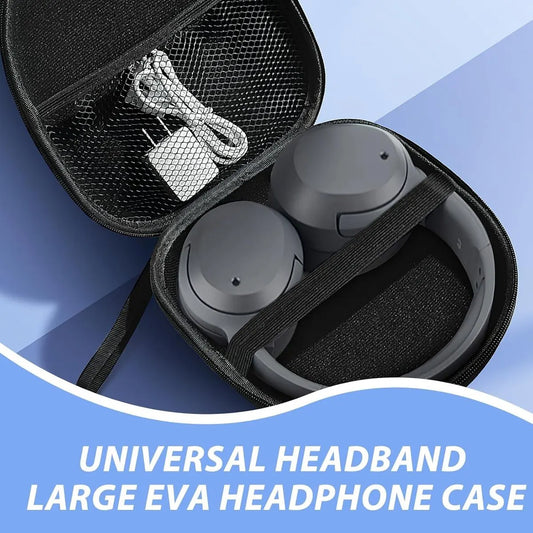 Headphone Case - Hard Protective Case - Headphone Case - Headphone Case - Headphone Cover - Protective Case - Carrying Case - On-Ear/Over-Ear - Waterproof - Shockproof - For Most Brands/Bluetooth/HiFi/Wired Headphones/Gaming Headset - Black - Image 2