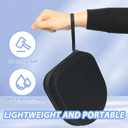 Headphone Case - Hard Protective Case - Headphone Case - Headphone Case - Headphone Cover - Protective Case - Carrying Case - On-Ear/Over-Ear - Waterproof - Shockproof - For Most Brands/Bluetooth/HiFi/Wired Headphones/Gaming Headset - Black - Image 4