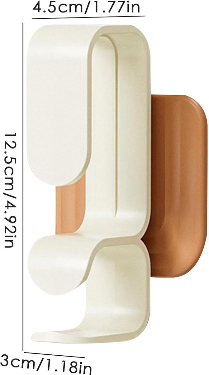 Towel Hook - 4 Pieces - Coat Hook - Hanging Hooks - Small Towel Hooks - Washbasin Hook - Towel Hooks - Hook - Wall Hanging Hook - Waterproof Hooks for Kitchen and Bathroom - Self-Adhesive - Multifunctional Hook - For Windows, Glass, Bathroom, Kitchen - Image 3