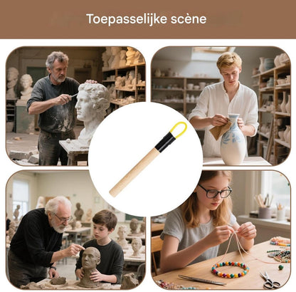 Clay Tools - Professional High Quality Pottery Modeling Modeling - Universal Modeling Tools - Sculpting - Earthenware Finishing Tools - Spatulas/Knives/Small Blades/Mirrets - for Beginners in Studios and Art Schools - Image 5