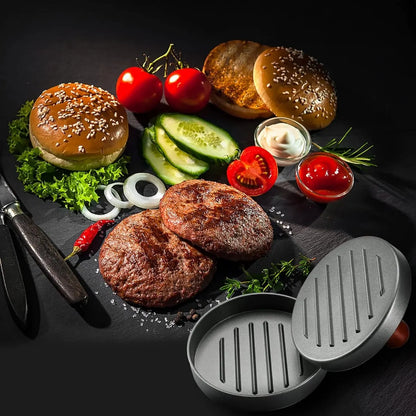 Hamburger Press - Stainless Steel - Hamburger Maker - Burger Press - Burger Press - Hamburger Presses - Hamburger Shaper - Burger Meat Press - Includes 100 Sheets of Wax Paper - Dishwasher Safe - BBQ Accessories - BBQ Tools - Image 3