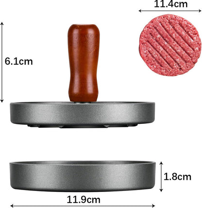 Hamburger Press - Stainless Steel - Hamburger Maker - Burger Press - Burger Press - Hamburger Presses - Hamburger Shaper - Burger Meat Press - Includes 100 Sheets of Wax Paper - Dishwasher Safe - BBQ Accessories - BBQ Tools - Image 5