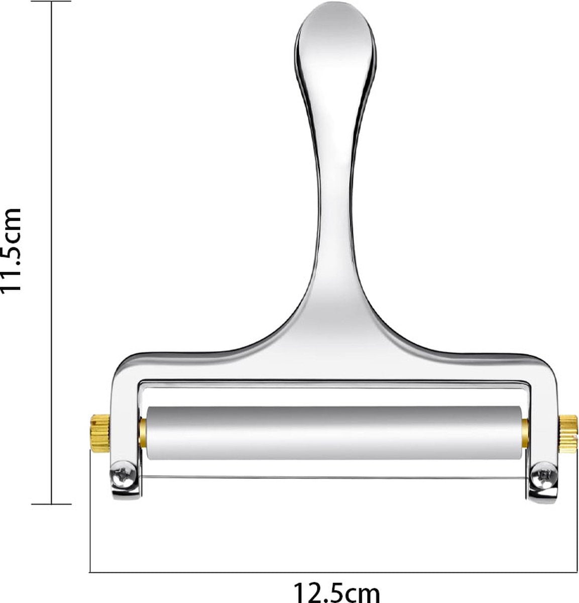 Cheese Slicer - Cheese Slicer for Young Cheese - Stainless Steel - Dishwasher Safe - Includes 1 Extra Cutting Wire - Adjustable Thickness - For Hard Cheese - Gift Ideas - Kitchen Accessories - High Quality! ! - Image 5