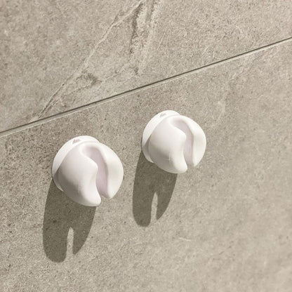 Toothbrush Holder - 10 Pieces - Holder - Bathroom - With Suction Cup - Washbasin - Shelf - Storage - Holder - Hygienic - Bathroom Gadgets - Bathroom Accessory - Wall Mounting - No Drilling Required - Plastic - Toothbrush - White - Image 2
