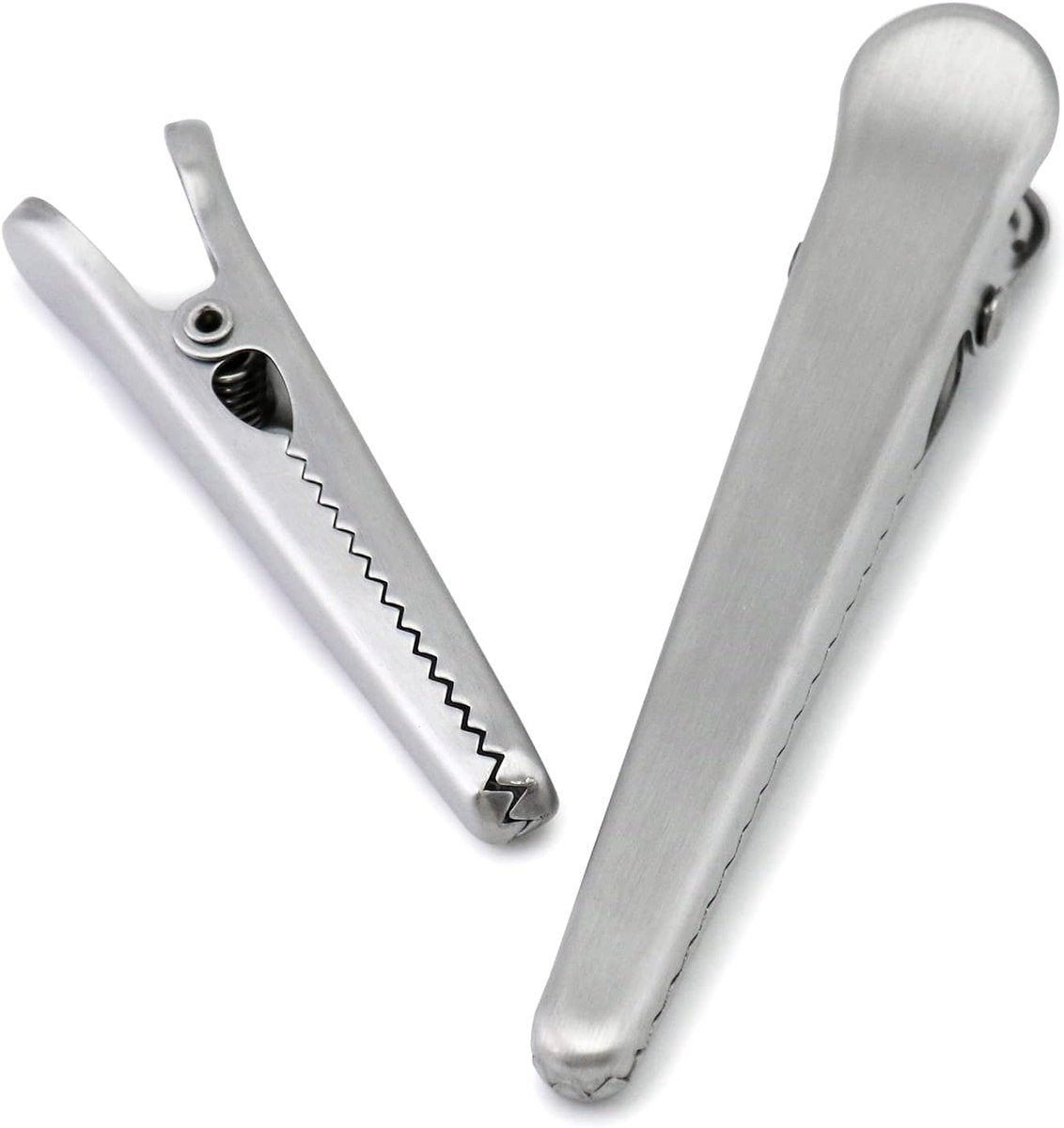 10 pieces - sealing clips - High clamping force closure clips - Freshness clips - Bag clips - Alligator clips - Easy to use - Multifunctional - for kitchen and home - for Candy & Snack Packaging - stainless steel - silver - 11.5cm - Image 3