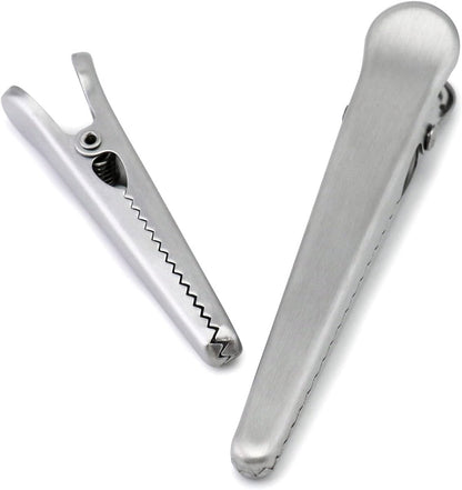 10 pieces - sealing clips - High clamping force closure clips - Freshness clips - Bag clips - Alligator clips - Easy to use - Multifunctional - for kitchen and home - for Candy & Snack Packaging - stainless steel - silver - 11.5cm - Image 3