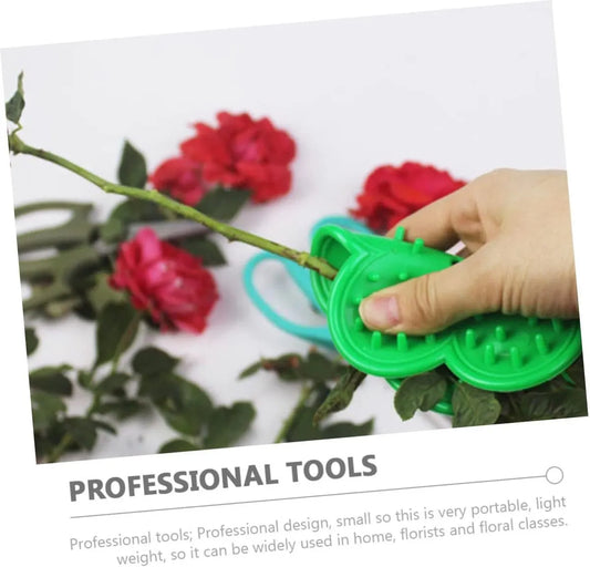 Flower Cutter - Professional flower thorn stripping - Portable Flower Knife - Efficient practical Flower Cutter - Flower Care - for handy gardening and floral work - green - Image 4