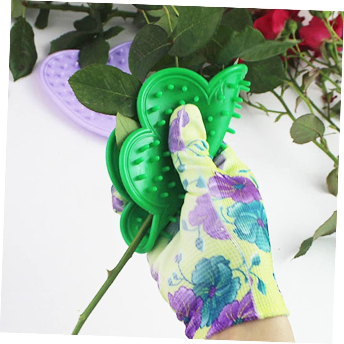 Flower Cutter - Professional flower thorn stripping - Portable Flower Knife - Efficient practical Flower Cutter - Flower Care - for handy gardening and floral work - green - Image 5