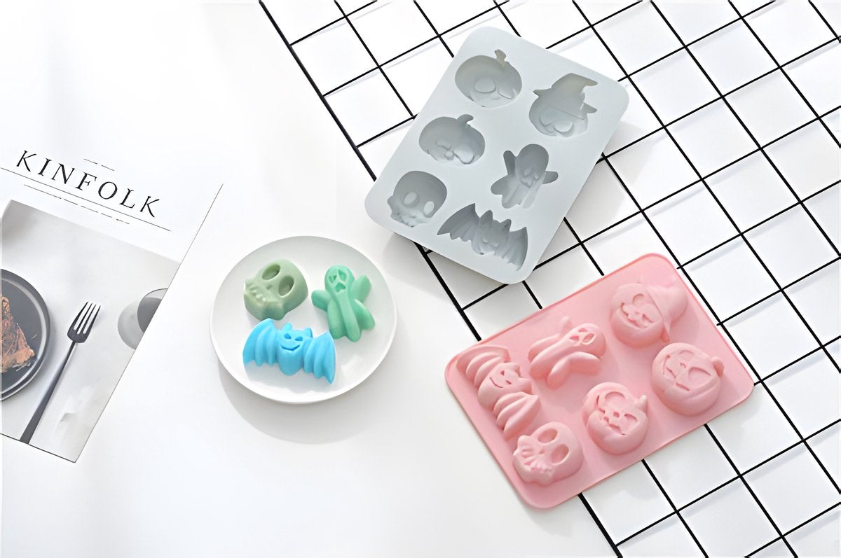Halloween - 2-piece - Cake Pan - Non-stick Coating Springform Pan - Chocolate Mold - Silicone Baking Molds - Chocolate Baking Pan - Mold - Molds - Culinary - For Chocolate / Cookies / Pastries - for /Carnival / Party / Holiday / Halloween / Christmas - Bl - Image 3