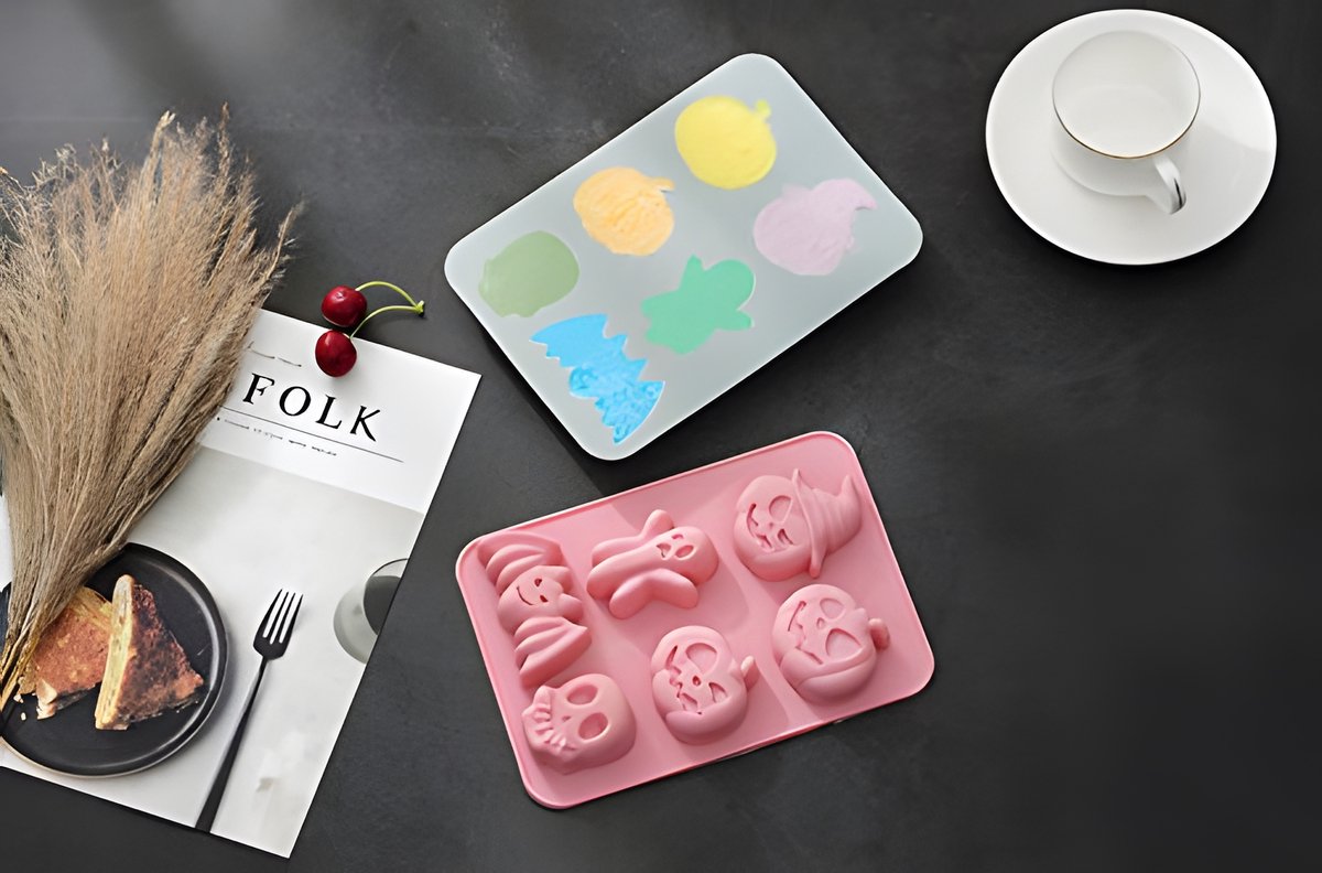 Halloween - 2-piece - Cake Pan - Non-stick Coating Springform Pan - Chocolate Mold - Silicone Baking Molds - Chocolate Baking Pan - Mold - Molds - Culinary - For Chocolate / Cookies / Pastries - for /Carnival / Party / Holiday / Halloween / Christmas - Bl - Image 4