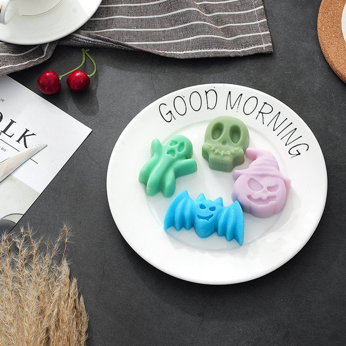 Halloween - 2-piece - Cake Pan - Non-stick Coating Springform Pan - Chocolate Mold - Silicone Baking Molds - Chocolate Baking Pan - Mold - Molds - Culinary - For Chocolate / Cookies / Pastries - for /Carnival / Party / Holiday / Halloween / Christmas - Bl - Image 5