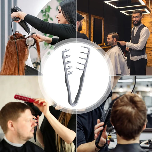3 Pieces - Hair Styling Comb - Coarse Texture Comb - Comb for Frizzy Hair - Hair Care Instrument for Home Styling In the Hair Salon Hair Tool - Suitable for Back-Swept Hairstyles - Volume for the Hair Roots with Bangs - SOLLBRY® - Image 3