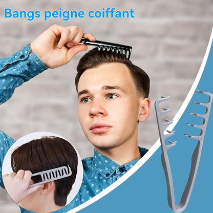 3 Pieces - Hair Styling Comb - Coarse Texture Comb - Comb for Frizzy Hair - Hair Care Instrument for Home Styling In the Hair Salon Hair Tool - Suitable for Back-Swept Hairstyles - Volume for the Hair Roots with Bangs - SOLLBRY® - Image 4