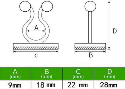 Plant Clips - Plant Clips - Climbing Plant Guide - Tie Up - Plant Support - Garden Clips - Cable Organizer - Wall-Mounted Plant Clips - For Indoor Use - Wall Mounting - Multi-purpose - Reusable - Self-Adhesive - Green/White - Image 5