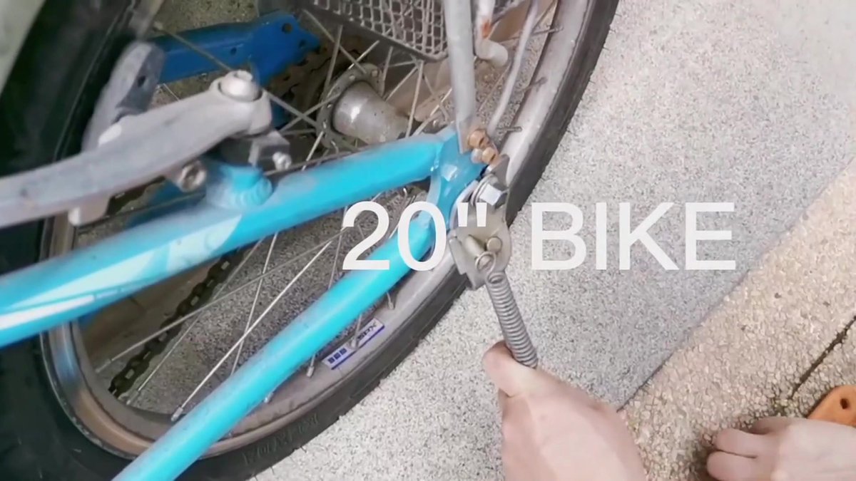 16 Inch - Bicycle Stand for Children's Bikes - MTB Kickstand - Single Bicycle Stand - Bicycle Accessories for Children - Bicycle Stand - Side Stand for Bicycles - Bicycle, E-Bike, City Bike & Mountain Bike - Black - Easy to Install - Image 2
