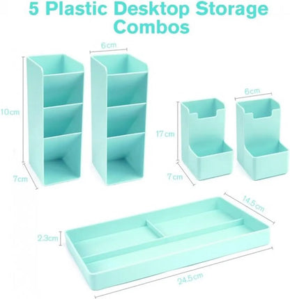 Pen Tray - 13 Compartments - Pen Holder - Desk Organizer - Pen Trays - Desk Organizer - Pen Case - Plastic - Removable - Storage System - Letter Tray - Desk Accessories - Vegetable - Image 2