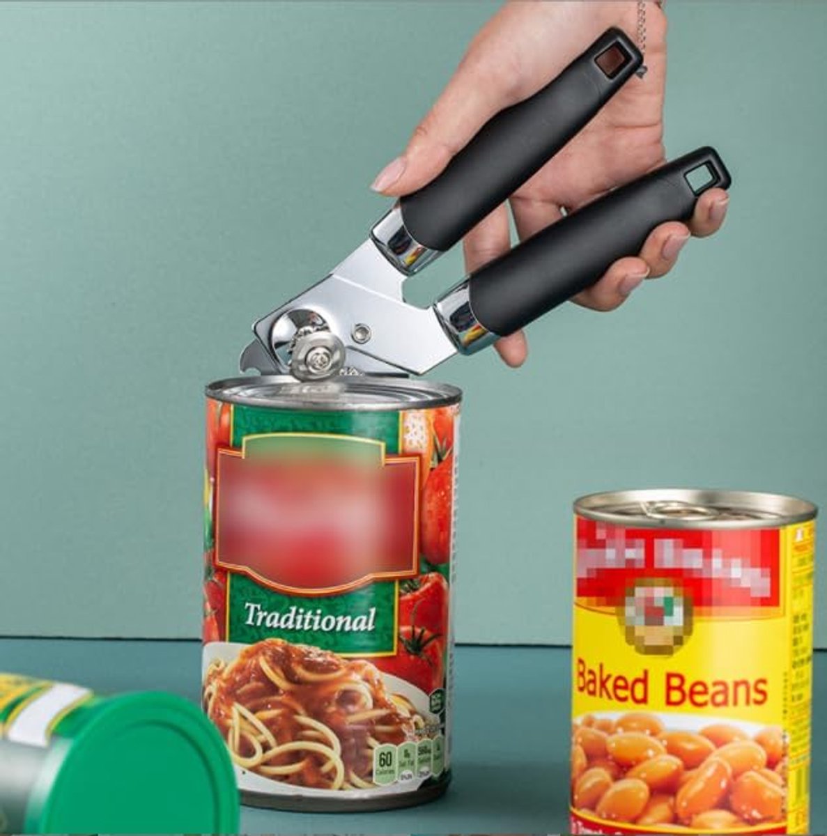 Can Opener - Professional Can Opener - Portable Bottle Opener - Multifunctional Opener - Easy to Open - Safe Opening Can Opener - Safe Cut for Beer / Tin / Bottle - Especially Good for Seniors with Arthritis - Image 4