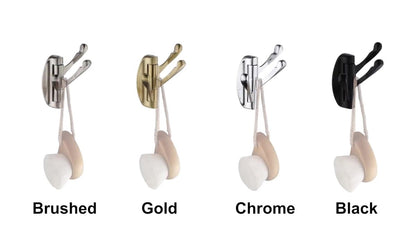 Wall Hook - Swivel Hooks - Foldable Towel Hook - Triple Hook - Hooks - Hanging Hooks - Wall Hook - Coat Hook - Towel Hanger - Towel Hooks - Coat Rack Hook - Coat Rack Hooks - Hat Hook - Metal - For Bathroom, Kitchen - Matte Black - Image 2