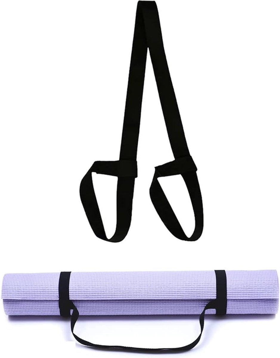 Yoga Strap - Yoga Belt - Yoga Strap - Carrying Strap - Strap For Yoga Mat - Yoga Mat Carrying Strap - Strap For Yoga Mat - For Extra Thick Mat -Workout Gear - For All Mats - Adjustable - Black - Image 2