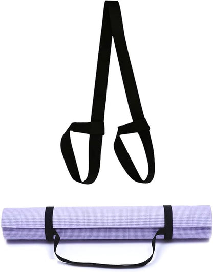 Yoga Strap - Yoga Belt - Yoga Strap - Carrying Strap - Strap For Yoga Mat - Yoga Mat Carrying Strap - Strap For Yoga Mat - For Extra Thick Mat -Workout Gear - For All Mats - Adjustable - Black - Image 2