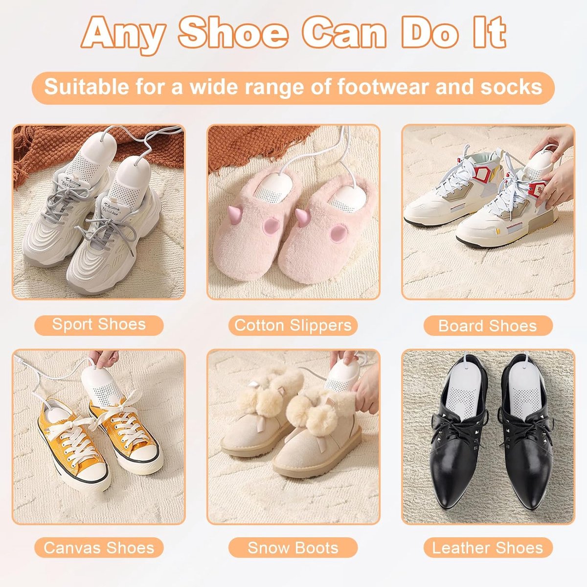 Shoe Dryer Size 36-44 - Shoe Freshener - Ozone & Drying Function - Shoe Dryer - Shoe Warmer - Electric Shoe Dryer - For Drying and Removing Odors - For Shoes, Gloves, Socks - Image 2