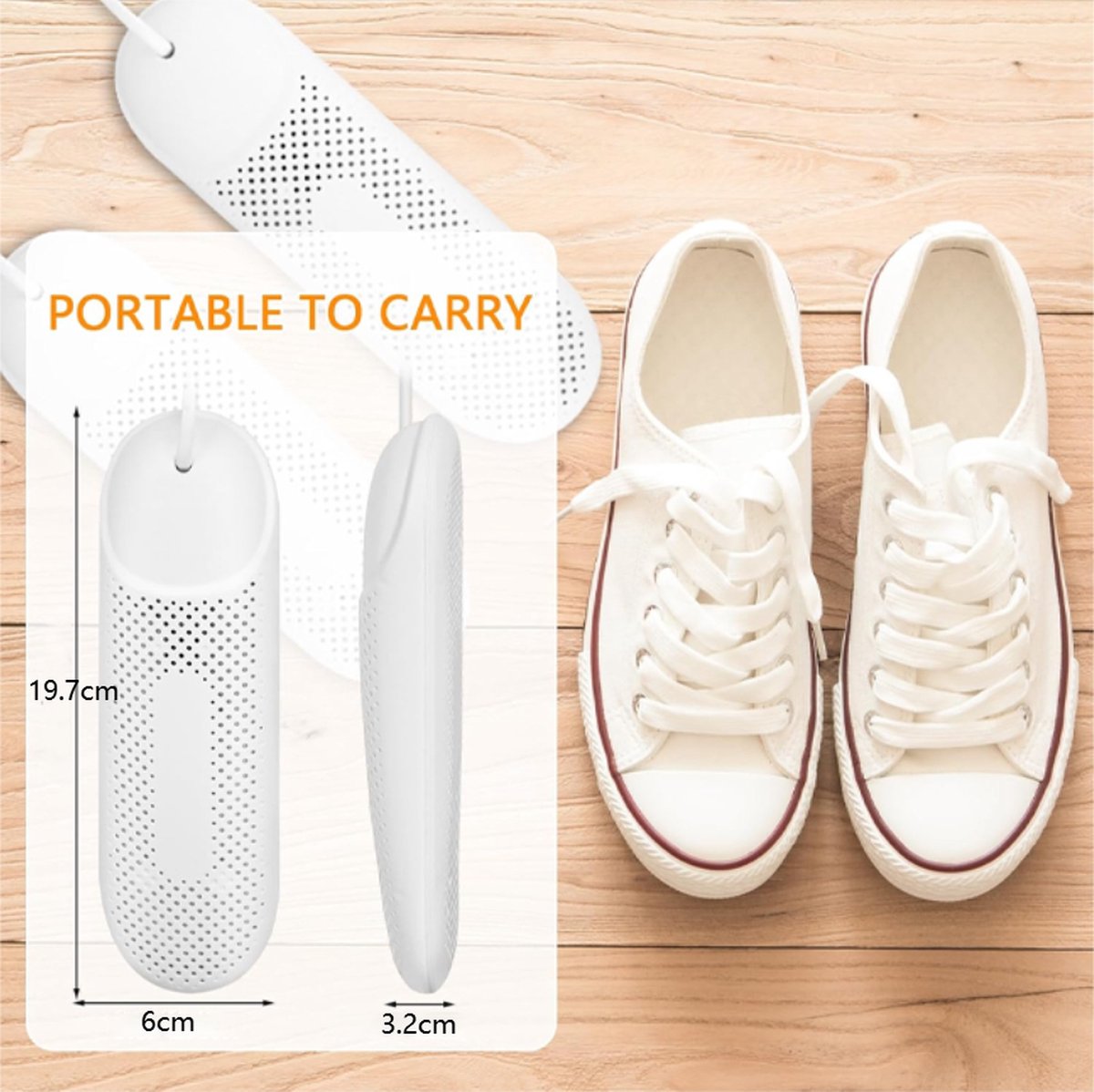 Shoe Dryer Size 36-44 - Shoe Freshener - Ozone & Drying Function - Shoe Dryer - Shoe Warmer - Electric Shoe Dryer - For Drying and Removing Odors - For Shoes, Gloves, Socks - Image 5