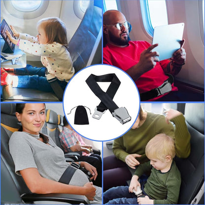 Seatbelts - Seatbelt Extender - Seatbelt Extension - 80cm - Car Seatbelt Extender - Universal - Comfortable - Airplane Seatbelt Extender - Universally Adjustable Airplane Seat - Maternity Belt - For Obese People - With Storage Bag - Image 4