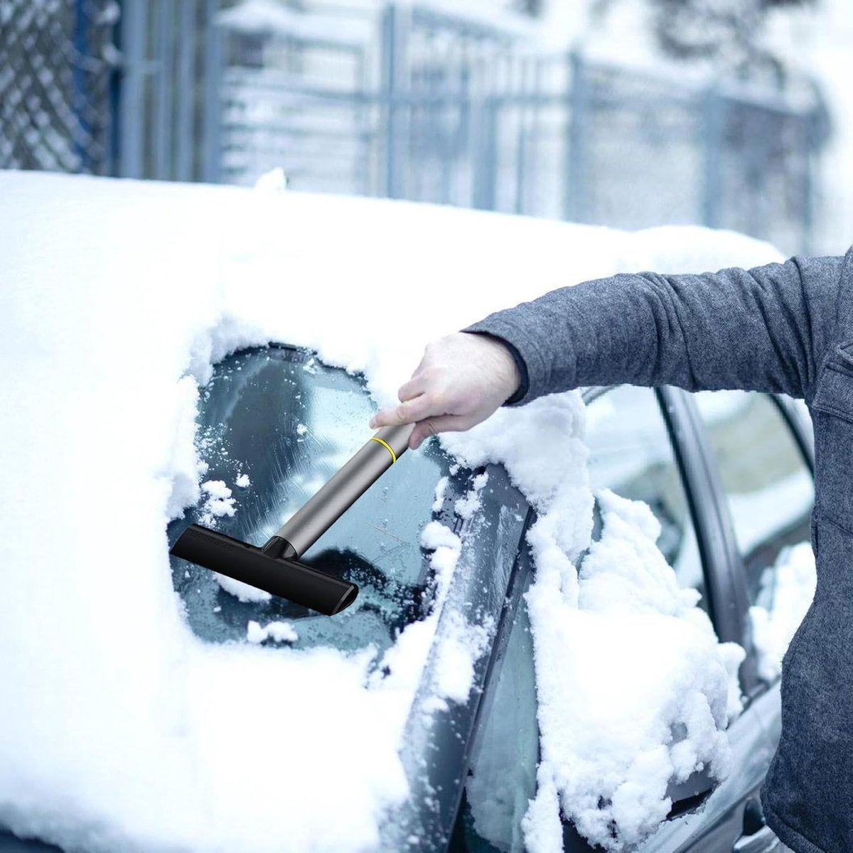 Ice Scraper - Ice Scraper For Car - Stone Tire Pick - Snow Blower - Ice Scraper With Handle - Window Scraper - Car Accessories - Scraper - For Defrosting, Removing Water And Removing Ice - 2 Pieces - Image 3