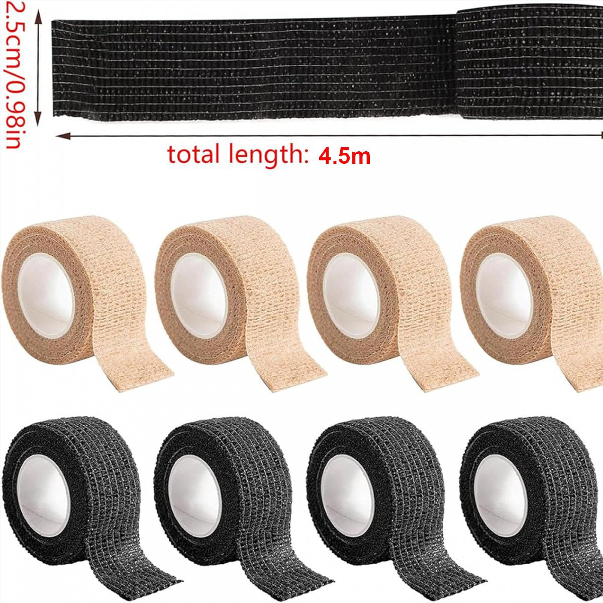 8 Rolls Chair Leg Protectors - 2.5cm × 4.5m - Chair Leg Protective Tape - Chair Leg Caps - Self-Adhesive Felt Covers - Waterproof Anti-Slip Tape - Chair Anti-Slip - Anti-Slip Chair Leg - Floor Protector - Table Coaster - Chair Leg Protectors - Image 3