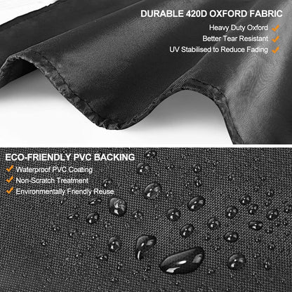 Parasol Cover - 190×50×30cm - Standing Parasol - Sturdy & Durable - Waterproof Parasol Cover 600D - With Zipper, Drawstring and Storage Pouch - Waterproof / Dustproof / Weatherproof - Khaki - For Cantilever Parasol and Standing Parasol - Image 5