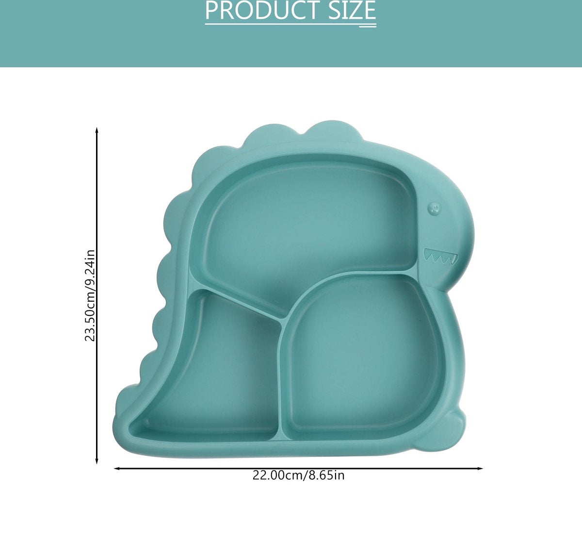 Children's Plate - Baby Plates - 4-Piece Set - BPA-Free - Children's Tableware - Non-Slip Base - Fork / Spoon - Food-Safe Material - Baby Gift - Unbreakable - Durable - Oven, Freezer, Microwave, and Dishwasher Safe - Image 5