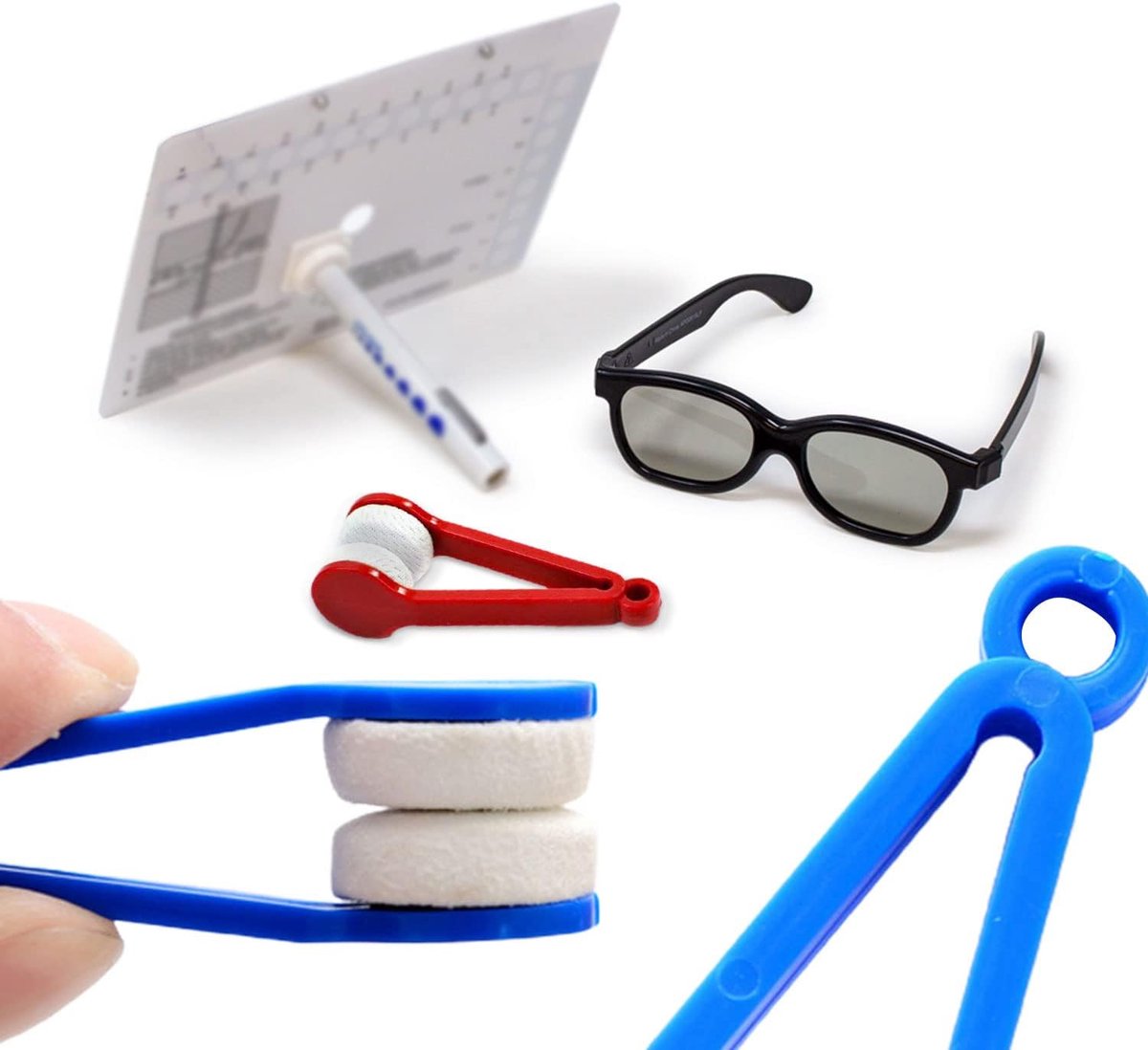 Eyeglass Cleaning Cloths - 10 Pieces - Microfiber Cloths - Mini Lenses - Eyeglass Cleaning Cloths - Soft Brush Cleaning Clip - High Quality Microfiber Cloths - Sunglasses Cloth - Cleaner - 5 Colors - Image 4