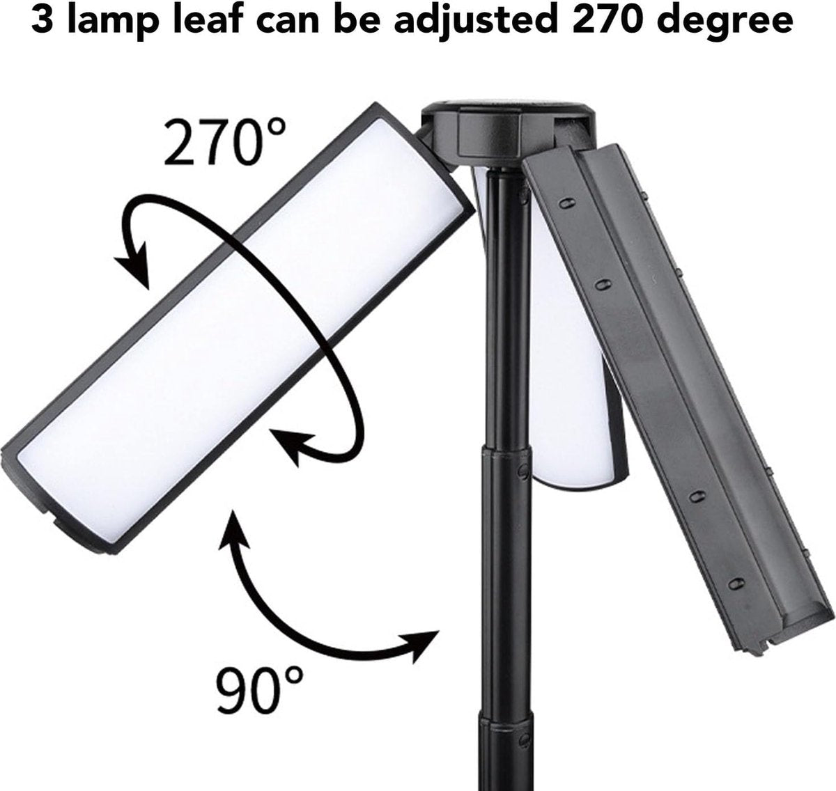 Camping Lamp - Tent Lamp - Rechargeable Telescopic Camping Light - Outdoor - LED Lamp - Hangable - Rechargeable - With Hook and Flashlight - For Camping, Hiking, Power Outages, Emergencies - Black - 1 Piece - Image 5