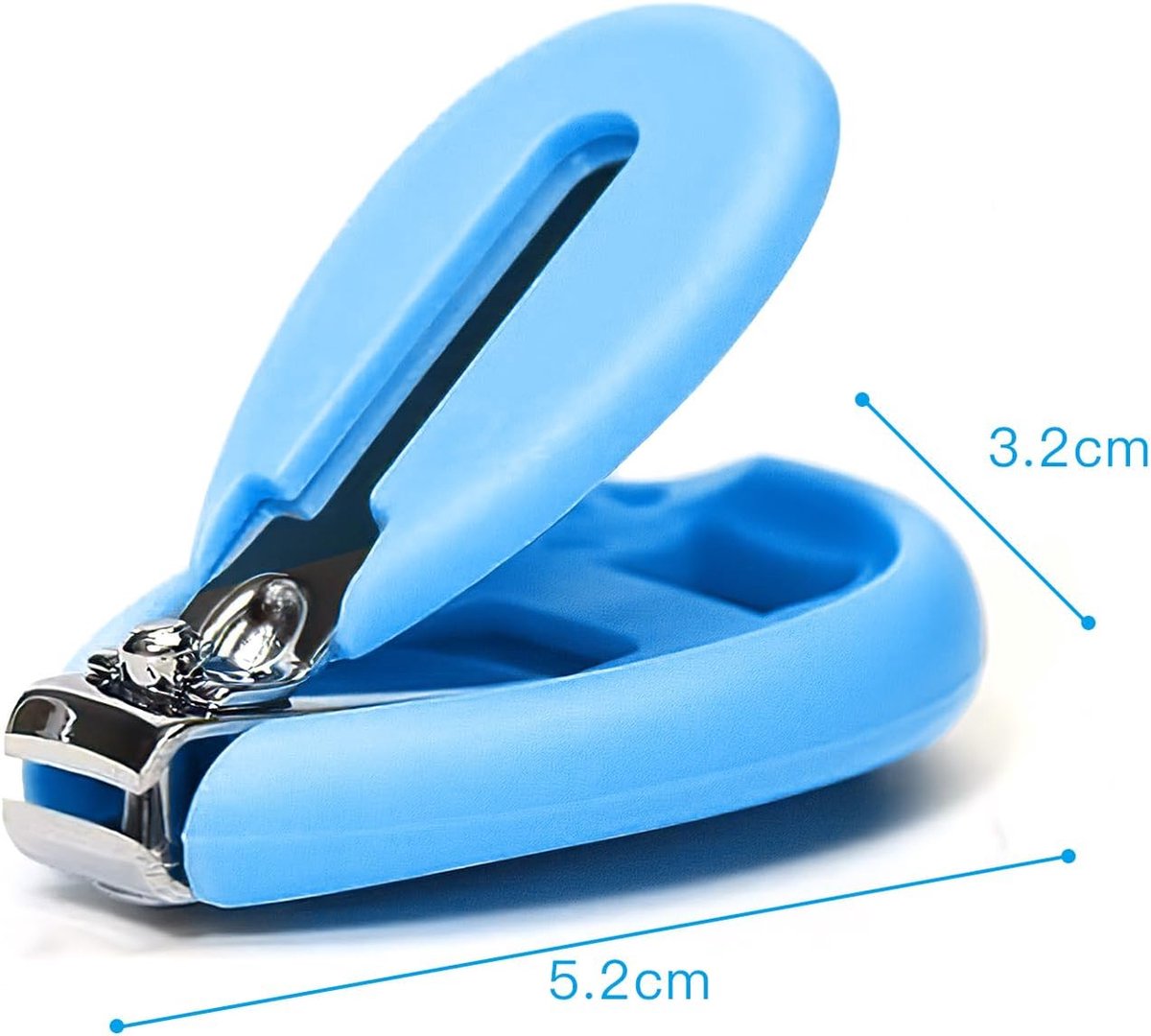 Nail Clipper - Nail Scissors - Toddler Nail Clipper - Child Nail Clipper - Baby Nail Scissors - Safety Scissors - Safe and Gentle - For Babies, Children, Adults - For Newborns, Baby, Toddler, Children - For All Ages - Blue - Image 5