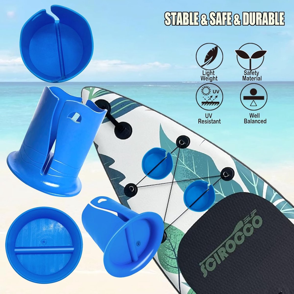 Paddle Board/SUP Cup Holder Water Bottle Holder Pink - Boat, Kayak, Surfboard, Camper, Desk, Swimming Pool, SUP - Image 4