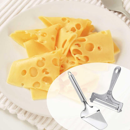 Cheese Slicer - 2-Piece Cheese Slicer Set - Cheese Grater - Cheese Cutter - Cheese Slicer for Young Cheese - Kitchen Accessories - For Block Cheese Butter - Wire Cheese Slicer - Image 4