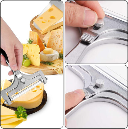 Cheese Slicer - 2-Piece Cheese Slicer Set - Cheese Grater - Cheese Cutter - Cheese Slicer for Young Cheese - Kitchen Accessories - For Block Cheese Butter - Wire Cheese Slicer - Image 5