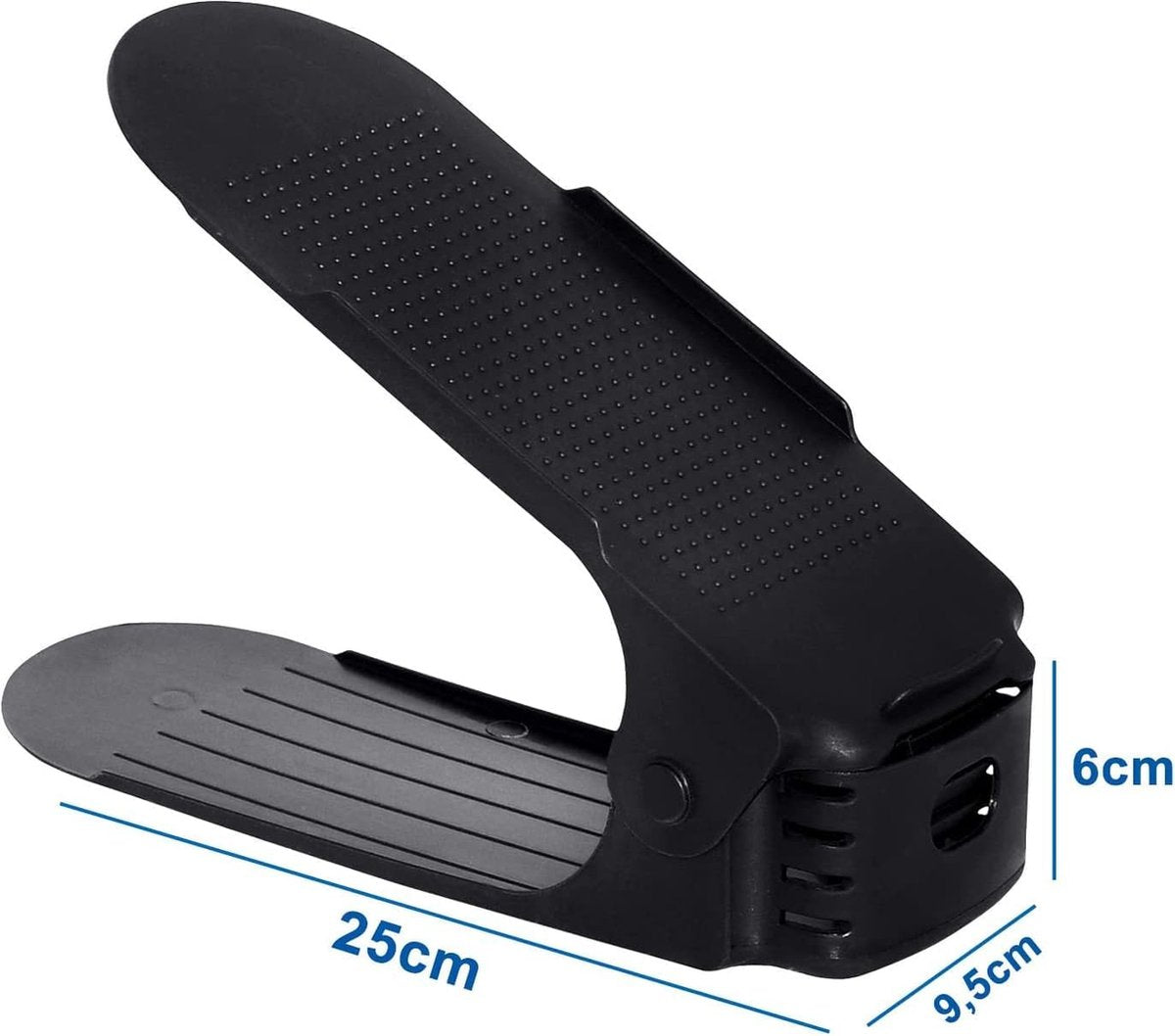 Shoe Storage System - 4 Pieces - Shoe Storage - Shoe Rack - Shoe Cabinet - Shoe Organizer - Storage System - Adjustable - Shoe Rack Shoe Cabinet - Black - Image 2
