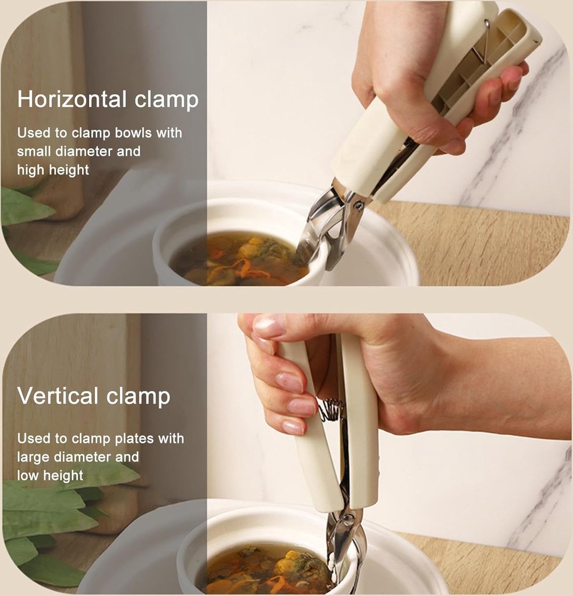 Gripper - Gripper Bowl - Pot Holder - Clip Plate - Holder - Anti-Burn Tongs - Kitchen Utensils - Home Kitchen - Microwave and Oven Pan Gripper, Non-Slip, High Temperature Resistant, For the Kitchen, Burn Protection - Cooking & Baking - Image 4