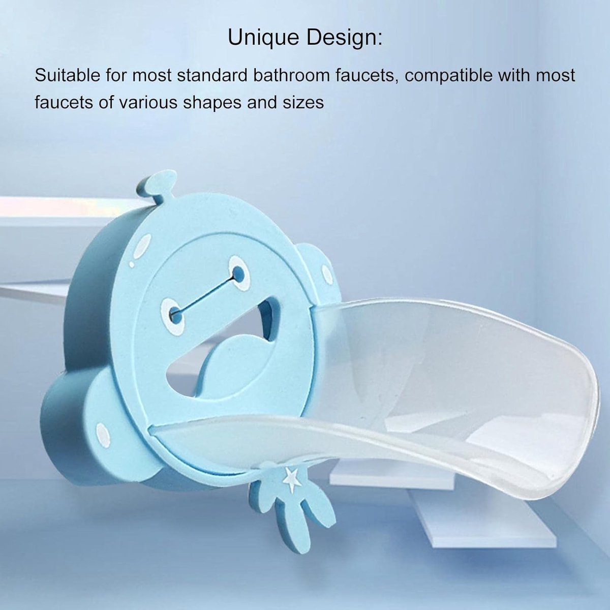 Faucet extender - Faucet spout - Extension - Faucet extender - Bathroom extension - Faucet - Faucet part - Faucet attachment - Children's faucet - Universal - For children - Aid for babies - Practical - Hygienic - Safe - Easy to use - Image 4